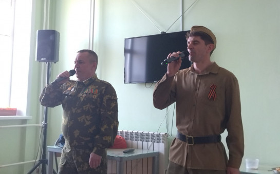 Акция «Георгиевская ленточка» в отделении «Дом-интернат (пансионат) общего типа для граждан пожилого возраста и инвалидов»